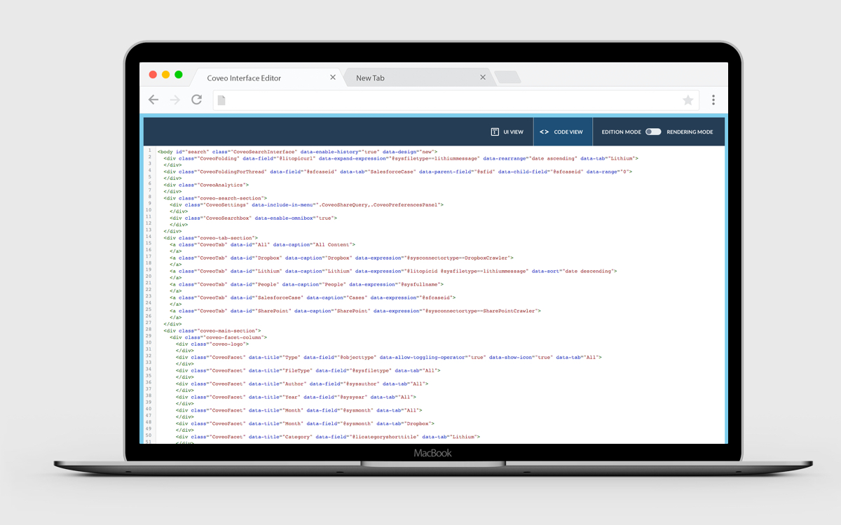 Coveo Interface Editor 02