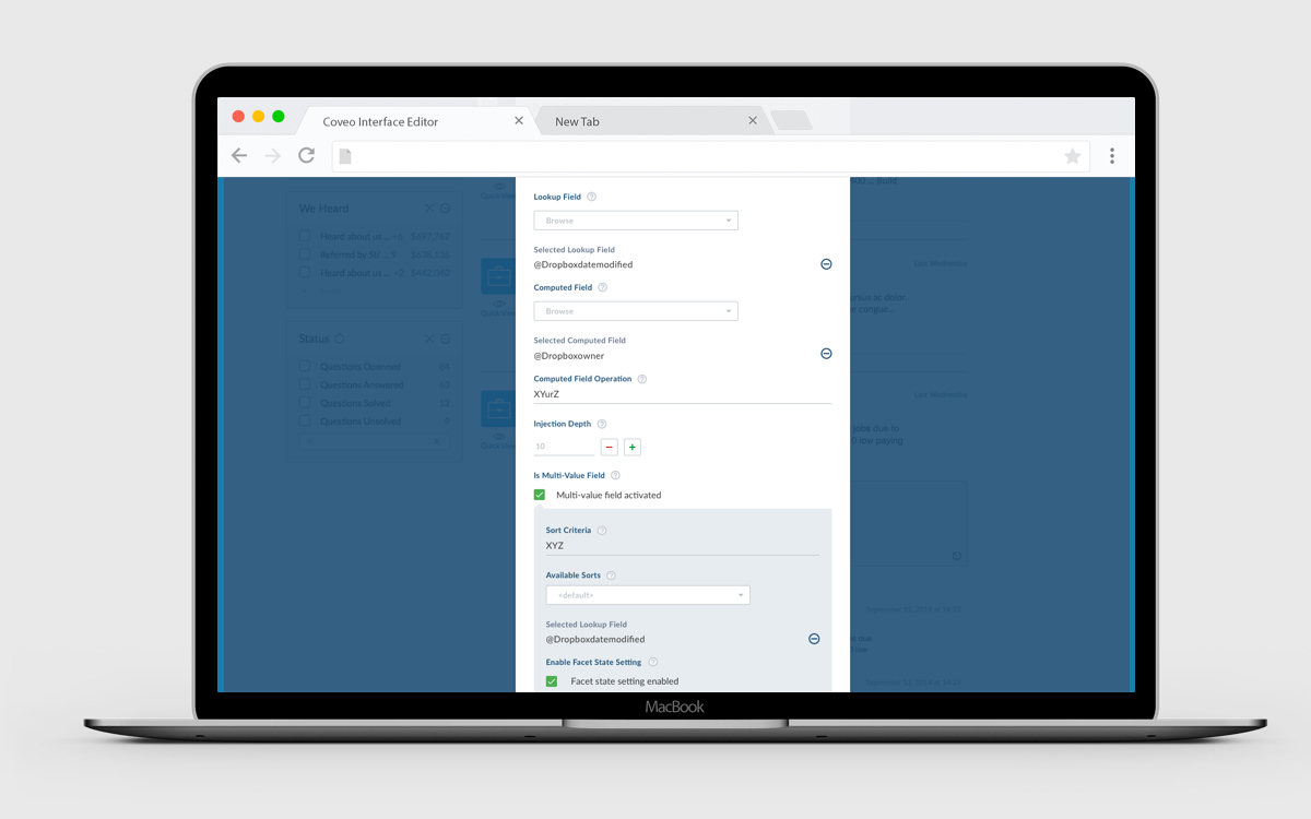 Coveo Interface Editor 07