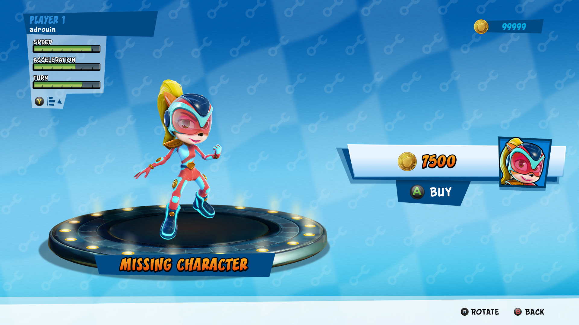 Crash Team Racing: Nitro Fueled Pit Stop Character Selection